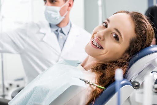 Smiling In Dental Chair